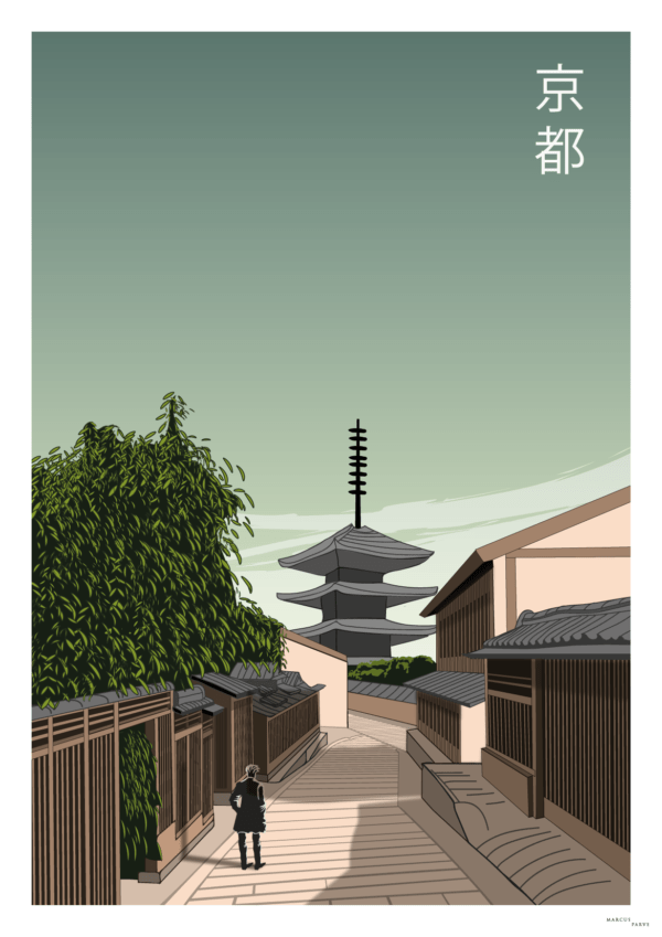 Affiche Japon - Kyoto - 1500 exemplaires